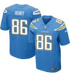 Nike Chargers #86 Hunter Henry Electric Blue Alternate Mens Stitched NFL New Elite Jersey Nike Chargers #86 Hunter Henry Electric Blue Alternate Mens Stitched NFL New Elite Jersey