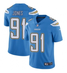 Nike Chargers #91 Justin Jones Electric Blue Alternate Mens Stitched NFL Vapor Untouchable Limited Jersey Nike Chargers #91 Justin Jones Electric Blue Alternate Mens Stitched NFL Vapor Untouchable Limited Jersey