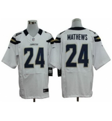 Nike San Diego Chargers 24 Ryan Mathews White Elite NFL Jersey Nike San Diego Chargers 24 Ryan Mathews White Elite NFL Jersey