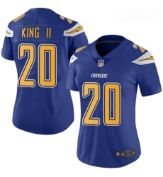 Chargers #20 Desmond King II Electric Blue Women Stitched Football Limited Rush Jersey Chargers #20 Desmond King II Electric Blue Women Stitched Football Limited Rush Jersey