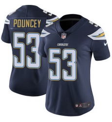 Nike Chargers 53 Mike Pouncey Navy Blue Team Color Womens Stitched NFL Vapor Untouchable Limited Jersey Nike Chargers 53 Mike Pouncey Navy Blue Team Color Womens Stitched NFL Vapor Untouchable Limited Jersey