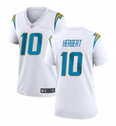 Women Nike Los Angeles Chargers 10 Justin Herbert White Alternate Vapor Limited Jersey Women Nike Los Angeles Chargers 10 Justin Herbert White Alternate Vapor Limited Jersey