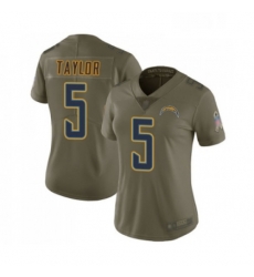 Womens Los Angeles Chargers 5 Tyrod Taylor Limited Olive 2017 Salute to Service Football Jersey Womens Los Angeles Chargers 5 Tyrod Taylor Limited Olive 2017 Salute to Service Football Jersey
