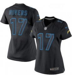 Womens Nike Los Angeles Chargers 17 Philip Rivers Limited Black Impact NFL Jersey Womens Nike Los Angeles Chargers 17 Philip Rivers Limited Black Impact NFL Jersey