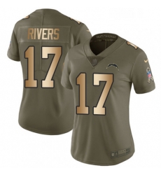 Womens Nike Los Angeles Chargers 17 Philip Rivers Limited OliveGold 2017 Salute to Service NFL Jersey Womens Nike Los Angeles Chargers 17 Philip Rivers Limited OliveGold 2017 Salute to Service NFL Jersey