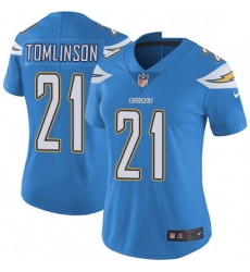 Womens Nike Los Angeles Chargers 21 LaDainian Tomlinson Elite Electric Blue Alternate NFL Jersey Womens Nike Los Angeles Chargers 21 LaDainian Tomlinson Elite Electric Blue Alternate NFL Jersey