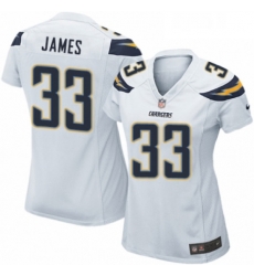 Womens Nike Los Angeles Chargers 33 Derwin James Game White NFL Jersey Womens Nike Los Angeles Chargers 33 Derwin James Game White NFL Jersey