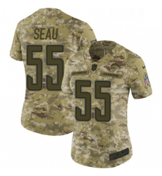 Womens Nike Los Angeles Chargers 55 Junior Seau Limited Camo 2018 Salute to Service NFL Jersey Womens Nike Los Angeles Chargers 55 Junior Seau Limited Camo 2018 Salute to Service NFL Jersey