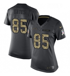 Womens Nike Los Angeles Chargers 85 Antonio Gates Limited Black 2016 Salute to Service NFL Jersey Womens Nike Los Angeles Chargers 85 Antonio Gates Limited Black 2016 Salute to Service NFL Jersey