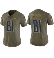 womens chargers mike williams olive 2017 salute to service jersey womens chargers mike williams olive 2017 salute to service jersey