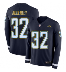Chargers 32 Nasir Adderley Navy Blue Team Color Youth Stitched Football Limited Therma Long Sleeve Jersey Chargers 32 Nasir Adderley Navy Blue Team Color Youth Stitched Football Limited Therma Long Sleeve Jersey