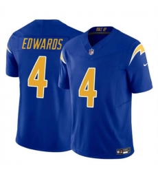 Youth Los Angeles Chargers 4 Gus Edwards Royal 2024 F U S E Vapor Untouchable Limited Stitched Jersey Youth Los Angeles Chargers 4 Gus Edwards Royal 2024 F U S E Vapor Untouchable Limited Stitched Jersey