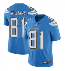 Youth Nike Chargers #81 Mike Williams Electric Blue Alternate Stitched NFL Vapor Untouchable Limited Jersey Youth Nike Chargers #81 Mike Williams Electric Blue Alternate Stitched NFL Vapor Untouchable Limited Jersey
