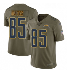 Youth Nike Los Angeles Chargers 85 Antonio Gates Limited Olive 2017 Salute to Service NFL Jersey Youth Nike Los Angeles Chargers 85 Antonio Gates Limited Olive 2017 Salute to Service NFL Jersey