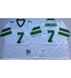Eagles 7 Ron Jaworski White Throwback Jersey Eagles 7 Ron Jaworski White Throwback Jersey