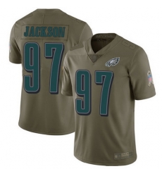 Eagles #97 Malik Jackson Olive Men Stitched Football Limited 2017 Salute To Service Jersey Eagles #97 Malik Jackson Olive Men Stitched Football Limited 2017 Salute To Service Jersey