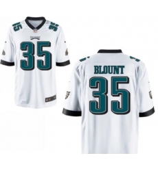 Men Eagle #35 Blount White ELite Jersey Men Eagle #35 Blount White ELite Jersey