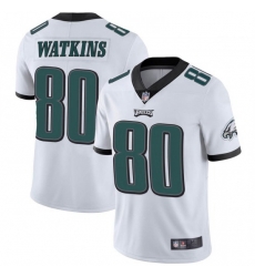 Men Nike Philadelphia Eagles Quez Watkins #80 White Vapor Limited Jersey Men Nike Philadelphia Eagles Quez Watkins #80 White Vapor Limited Jersey