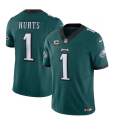Men Philadelphia Eagles 1 Jalen Hurts Green 2023 F U S E With C Patch Vapor Untouchable Limited Stitched Football Jersey Men Philadelphia Eagles 1 Jalen Hurts Green 2023 F U S E With C Patch Vapor Untouchable Limited Stitched Football Jersey