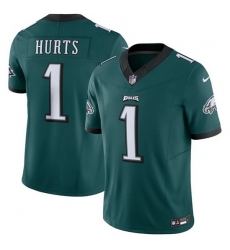 Men Philadelphia Eagles 1 Jalen Hurts Green 2023 F.U.S.E. Vapor Untouchable Limited Stitched Football Jersey Men Philadelphia Eagles 1 Jalen Hurts Green 2023 F.U.S.E. Vapor Untouchable Limited Stitched Football Jersey