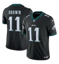 Men Philadelphia Eagles 11 A J Brown Black 2023 F.U.S.E. Vapor Untouchable Limited Stitched Football Jersey Men Philadelphia Eagles 11 A J Brown Black 2023 F.U.S.E. Vapor Untouchable Limited Stitched Football Jersey