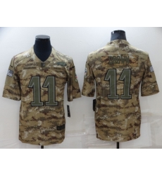 Men Philadelphia Eagles 11 A J Brown Camo Salute To Service Limited Stitched jersey Men Philadelphia Eagles 11 A J Brown Camo Salute To Service Limited Stitched jersey
