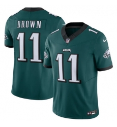 Men Philadelphia Eagles 11 A J Brown Green 2023 F U S E Vapor Untouchable Limited Stitched Football Jersey Men Philadelphia Eagles 11 A J Brown Green 2023 F U S E Vapor Untouchable Limited Stitched Football Jersey