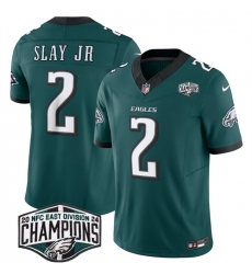 Men Philadelphia Eagles 2 Darius Slay JR Green 2024 New NFC East Champions F U S E Vapor Untouchable Limited Stitched Football Jersey Men Philadelphia Eagles 2 Darius Slay JR Green 2024 New NFC East Champions F U S E Vapor Untouchable Limited Stitched Football Jersey