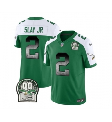 Men Philadelphia Eagles 2 Darius Slay JR Green White 2023 F U S E Throwback Vapor Untouchable Limited Stitched Football Jersey Men Philadelphia Eagles 2 Darius Slay JR Green White 2023 F U S E Throwback Vapor Untouchable Limited Stitched Football Jersey