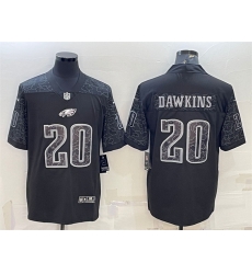 Men Philadelphia Eagles 20 Brian Dawkins Black Reflective Limited Stitched Jersey Men Philadelphia Eagles 20 Brian Dawkins Black Reflective Limited Stitched Jersey