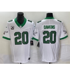 Men Philadelphia Eagles 20 Brian Dawkins White 2023 F U S E With C Patch Vapor Untouchable Stitched Football Jersey Men Philadelphia Eagles 20 Brian Dawkins White 2023 F U S E With C Patch Vapor Untouchable Stitched Football Jersey