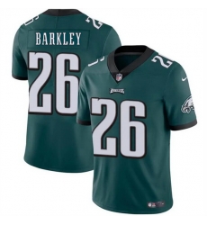 Men Philadelphia Eagles 26 Saquon Barkley Green Vapor Untouchable Limited Stitched Football Stitched Jersey Men Philadelphia Eagles 26 Saquon Barkley Green Vapor Untouchable Limited Stitched Football Stitched Jersey