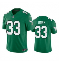 Men Philadelphia Eagles 33 Bradley Roby Green 2023 F U S E Throwback Vapor Untouchable Limited Stitched Football Jersey Men Philadelphia Eagles 33 Bradley Roby Green 2023 F U S E Throwback Vapor Untouchable Limited Stitched Football Jersey