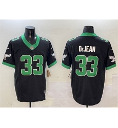Men Philadelphia Eagles 33 Cooper DeJean Black  F U S E Vapor Untouchable Limited Stitched Football Jersey