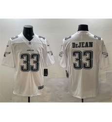 Men Philadelphia Eagles 33 Cooper DeJean White Fashion New Vapor Untouchable Limited Stitched Football Jersey Men Philadelphia Eagles 33 Cooper DeJean White Fashion New Vapor Untouchable Limited Stitched Football Jersey