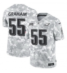 Men Philadelphia Eagles 55 Brandon Graham 2024 F U S E Arctic Camo Salute To Service Limited Stitched Football Jersey Men Philadelphia Eagles 55 Brandon Graham 2024 F U S E Arctic Camo Salute To Service Limited Stitched Football Jersey