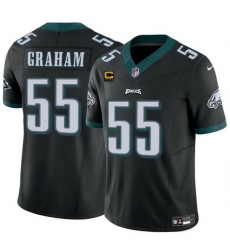 Men Philadelphia Eagles 55 Brandon Graham Black F U S E With 4 Star C Patch Vapor Untouchable Limited Stitched Football Jersey Men Philadelphia Eagles 55 Brandon Graham Black F U S E With 4 Star C Patch Vapor Untouchable Limited Stitched Football Jersey