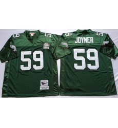 Men Philadelphia Eagles 59 Seth Joyner Green M&N Throwback Jersey Men Philadelphia Eagles 59 Seth Joyner Green M&N Throwback Jersey