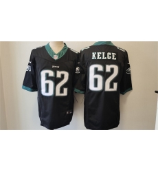 Men Philadelphia Eagles 62 Jason Kelce Black 2023 F U S E Vapor Untouchable Limited Stitched Football Jersey Men Philadelphia Eagles 62 Jason Kelce Black 2023 F U S E Vapor Untouchable Limited Stitched Football Jersey