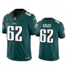 Men Philadelphia Eagles 62 Jason Kelce Green 2023 F U S E With 4 Star C Patch Vapor Untouchable Limited Stitched Football Jersey Men Philadelphia Eagles 62 Jason Kelce Green 2023 F U S E With 4 Star C Patch Vapor Untouchable Limited Stitched Football Jersey