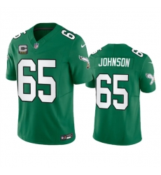Men Philadelphia Eagles 65 Lane Johnson Green 2023 F U S E With C Patch Vapor Untouchable Stitched Football Jersey Men Philadelphia Eagles 65 Lane Johnson Green 2023 F U S E With C Patch Vapor Untouchable Stitched Football Jersey