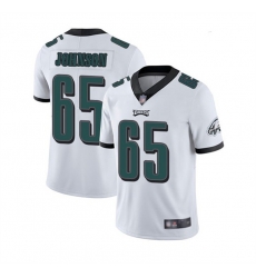 Men Philadelphia Eagles 65 Lane Johnson White Vapor Untouchable Limited Stitched Jersey Men Philadelphia Eagles 65 Lane Johnson White Vapor Untouchable Limited Stitched Jersey