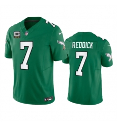 Men Philadelphia Eagles 7 Haason Reddick Green 2023 F U S E With C Patch Vapor Untouchable Stitched Football Jersey Men Philadelphia Eagles 7 Haason Reddick Green 2023 F U S E With C Patch Vapor Untouchable Stitched Football Jersey