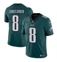 Men Philadelphia Eagles 8 Chauncey Gardner Johnson Green Vapor Untouchable Limited Stitched Football Jersey Men Philadelphia Eagles 8 Chauncey Gardner Johnson Green Vapor Untouchable Limited Stitched Football Jersey
