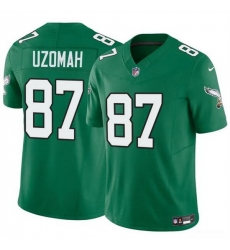 Men Philadelphia Eagles 87 C J Uzomah Green 2023 F U S E Vapor Untouchable Throwback Limited Stitched Football Jersey Men Philadelphia Eagles 87 C J Uzomah Green 2023 F U S E Vapor Untouchable Throwback Limited Stitched Football Jersey