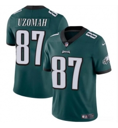 Men Philadelphia Eagles 87 C J Uzomah Green Vapor Untouchable Limited Stitched Football Jersey Men Philadelphia Eagles 87 C J Uzomah Green Vapor Untouchable Limited Stitched Football Jersey