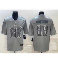 Men Philadelphia Eagles 88 Dallas Goedert Gray Atmosphere Fashion Stitched Jersey Men Philadelphia Eagles 88 Dallas Goedert Gray Atmosphere Fashion Stitched Jersey