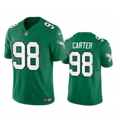 Men Philadelphia Eagles 98 Jalen Carter Green 2023 F U S E Vapor Untouchable Stitched Football Jersey Men Philadelphia Eagles 98 Jalen Carter Green 2023 F U S E Vapor Untouchable Stitched Football Jersey