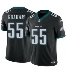 Men Philadelphia Eagles Brandon Graham #55 Black F U S E Stitched NFL Jersey Men Philadelphia Eagles Brandon Graham #55 Black F U S E Stitched NFL Jersey