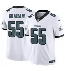 Men Philadelphia Eagles Brandon Graham #55 White F U S E Stitched NFL Jersey Men Philadelphia Eagles Brandon Graham #55 White F U S E Stitched NFL Jersey